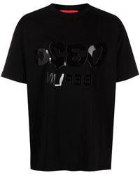 032c - T-Shirt mit gespiegeltem Logo - Lyst