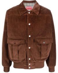 KENZO - Chaqueta de pana con parche del logo - Lyst