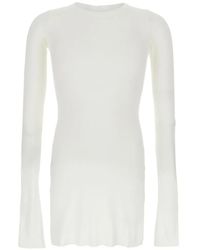 Rick Owens - Long-Sleeved Ribbed T-Shirt - Lyst