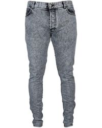 Balmain - Faded-Effect Jeans - Lyst