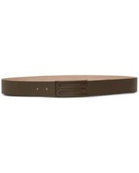 Victoria Beckham - Logo-Buckle Leather Belt - Lyst