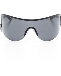 Acne Studios - Logo-charm Shield-frame Sunglasses - Lyst