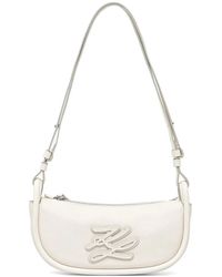 KARL LAGERFELD - Logo-Patch Shoulder Bag - Lyst