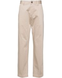 Ami Paris - Mid-rise Cotton Chino Trousers - Lyst