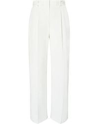 Tory Burch - Cotton Twill Trousers - Lyst