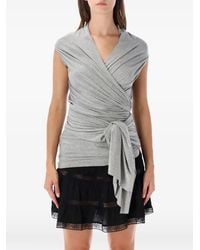 GIMAGUAS - Wrap-Style Sleeveless Top - Lyst