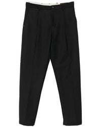 White Sand - Sammy Pleated Straight-Leg Trousers - Lyst