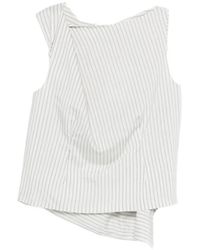Rohe - Draped Striped Blouse - Lyst