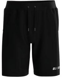 Guess - Short À Logo Imprimé Et Lien De Resserrage - Lyst