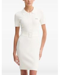 Guess - Belted Zip-Fastening Mini Dress - Lyst
