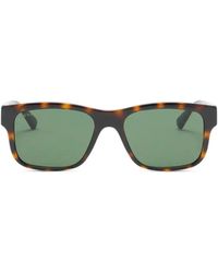 Gucci - Tortoiseshell-Effect Rectangle-Frame Sunglasses - Lyst