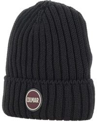 Colmar - Ribbed-Knit Logo-Patch Beanie Hat - Lyst