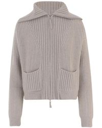 arch4 - Ribbed-Knit Cardigan - Lyst