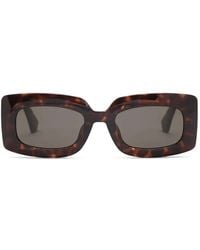 Kurt Geiger - Crystal-Embellished Tortoiseshell-Effect Sunglasses - Lyst