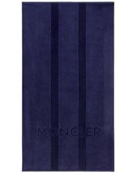 Moncler - Logo-Embossed Striped Beach Towel - Lyst