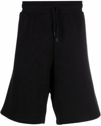 Moschino - Embroidered-Logo Jogger Shorts - Lyst