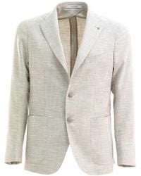 Tagliatore - Notched Lapel Single-Breasted Jacket - Lyst