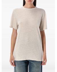 Isabel Marant - Linen Crew-Neck T-Shirt - Lyst