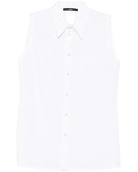 SAPIO - Sleeveless Buttoned Shirt - Lyst