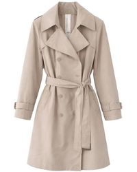Chiarulli - Belted Double-Breasted Trench Coat - Lyst
