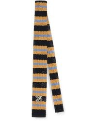 Etro - Knit Silk Tie With Stripes And Pegaso - Lyst