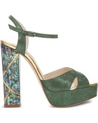freya rose - Cher Block-Heel Sandals - Lyst