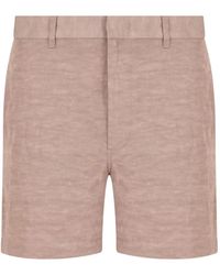 Emporio Armani - Belt-Loops Shorts - Lyst