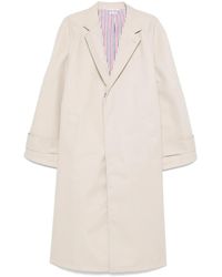 Thom Browne - Cotton Raglan Coat - Lyst