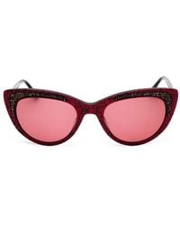 Bebe - Glitter-Embellished Cat-Eye Sunglasses - Lyst