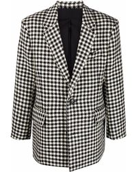 Ami Paris - Houndstooth Pattern Blazer Jacket - Lyst