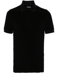 Tom Ford - Poloshirt Van Badstof En Katoenblend - Lyst