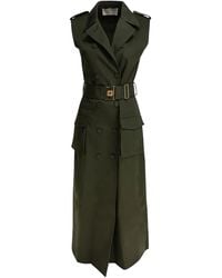 Elie Saab - Robe Mi-Longue À Boutonnière Croisée - Lyst