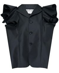 Comme des Garçons - Top Sin Mangas Con Volantes - Lyst