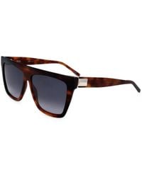 BOSS - Tortoiseshell-Effect Square-Frame Sunglasses - Lyst