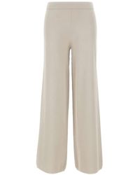 Kangra - Ribbed-Edge Palazzo Pants - Lyst