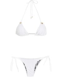 Amir Slama - Top De Bikini Triangular Con Cuello Halter - Lyst
