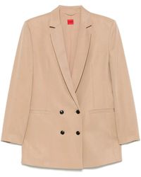 HUGO - Double-Breasted Blazer - Lyst