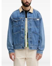 Columbia - Acker Rock Contrast-Collar Patch-Pocket Denim Jacket (Set Of Two) - Lyst