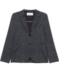 Harris Wharf London - Herringbone-Pattern Single-Breasted Jacket - Lyst