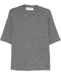 Rohe - T-Shirt Girocollo A Maniche Corte - Lyst