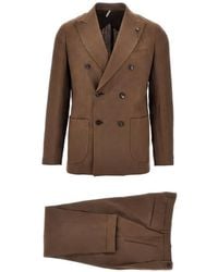 Santaniello - Peak-Lapel Double-Breasted Suit - Lyst