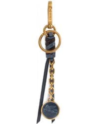 Etro - Nappa Leather Charm With Chain And Pegaso Coin - Lyst