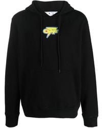 Off-White c/o Virgil Abloh - Arrows-Print Cotton Hoodie - Lyst