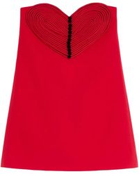Valentino Garavani - Embroidered Heart Mini Dress - Lyst