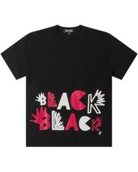 COMME DES GARÇON BLACK - Logo Graphic Print T-Shirt - Lyst