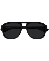 Saint Laurent - Pilot-Frame Sunglasses - Lyst