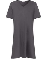 Hanro - V-Neck Short-Sleeve Nightdress - Lyst