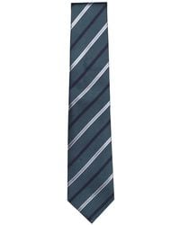 Isaia - Pointed Striped Tie - Lyst