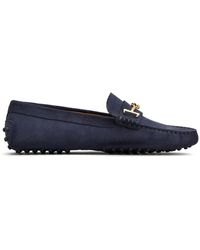 Tod's - Gommino Embellished Suede Loafers - Lyst
