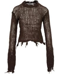 OPEN YY - Jersey con dobladillo deshilachado - Lyst